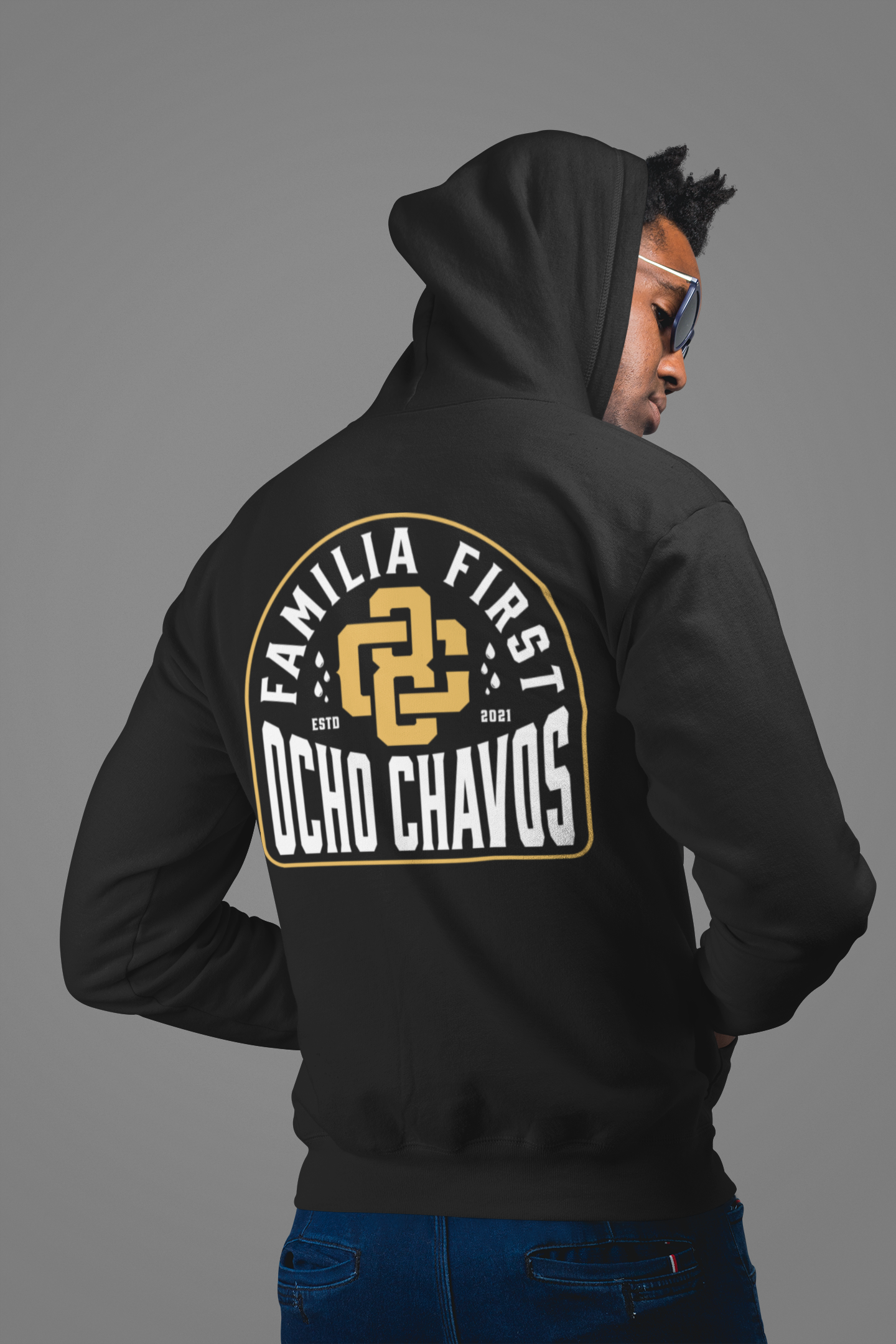 Black hoodie 8C
