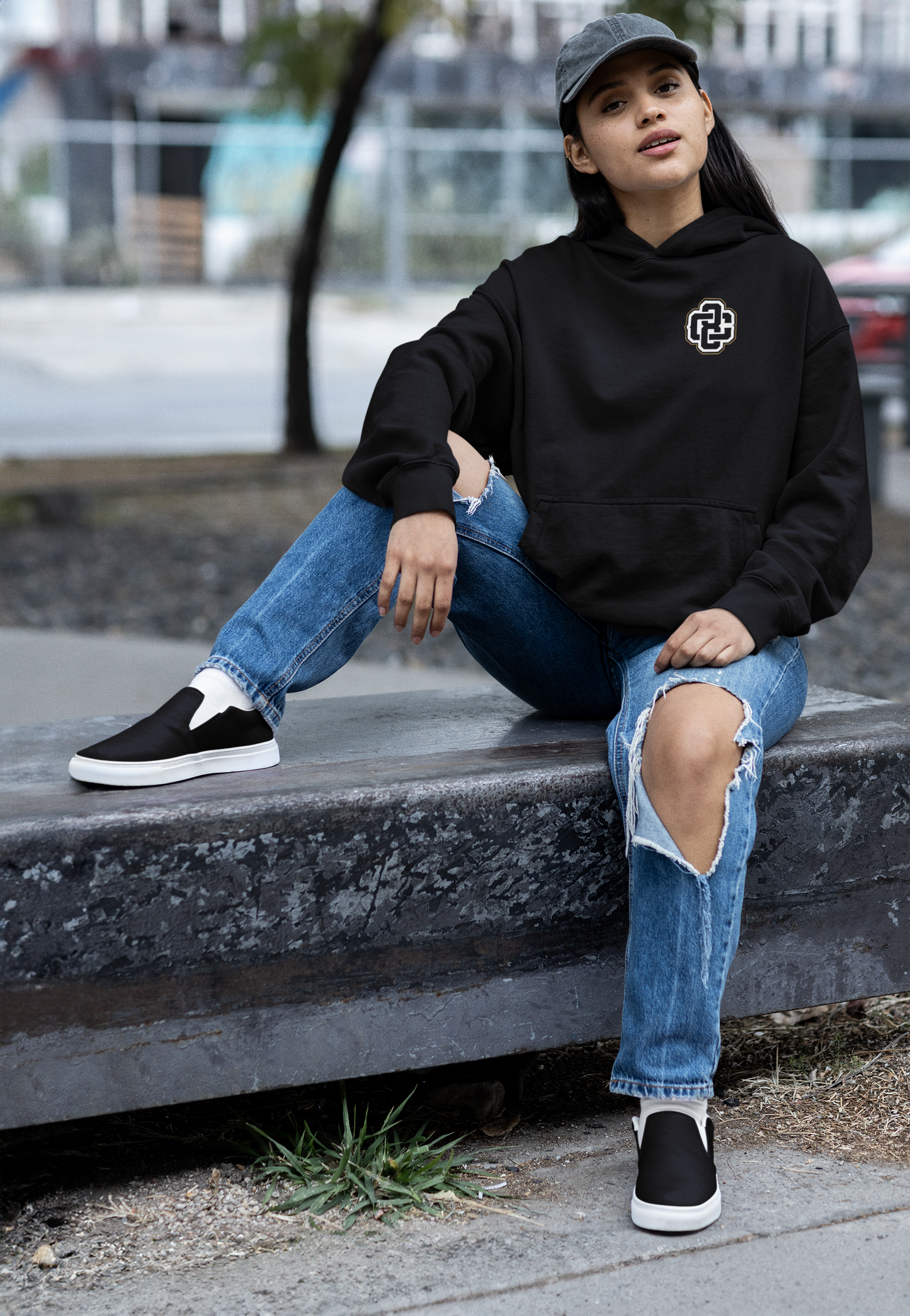 Black hoodie 8C
