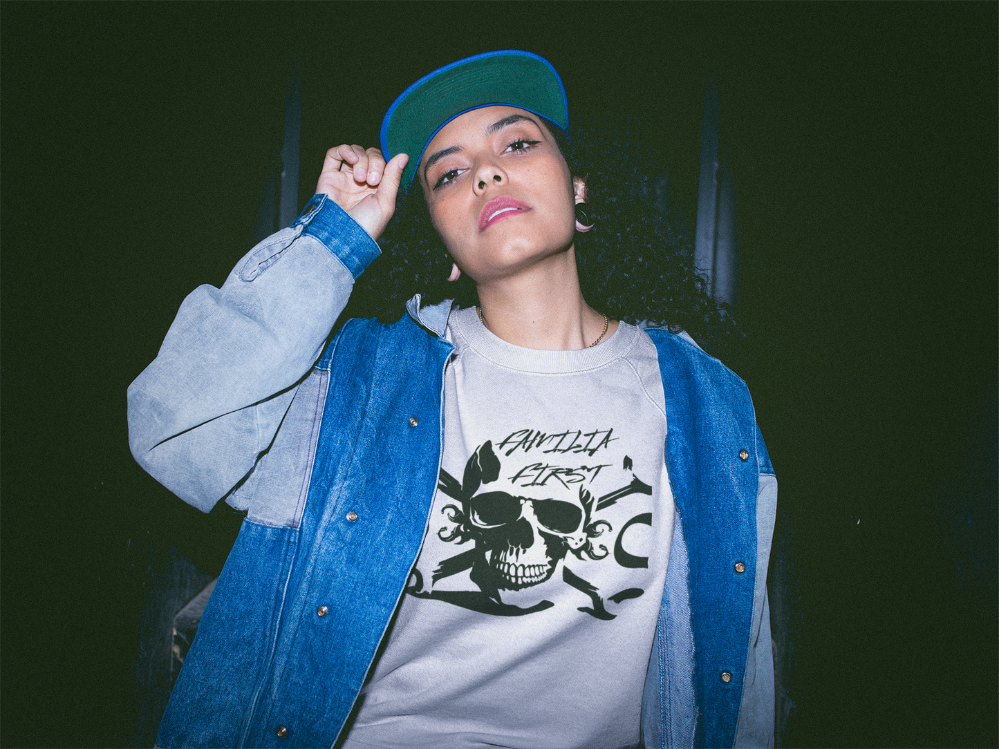 Skull Pullover Sweatshirt