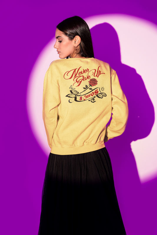 Never Give Up Pullover Sweatshirt